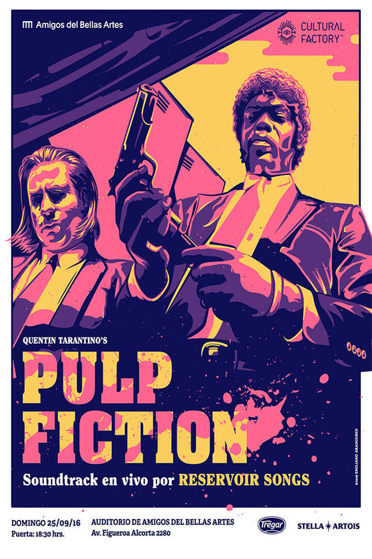 Pulp Fiction Drama Crime Classic Movie Cinema Film Poster Wall Art Print Home Wall Decor - xonomax