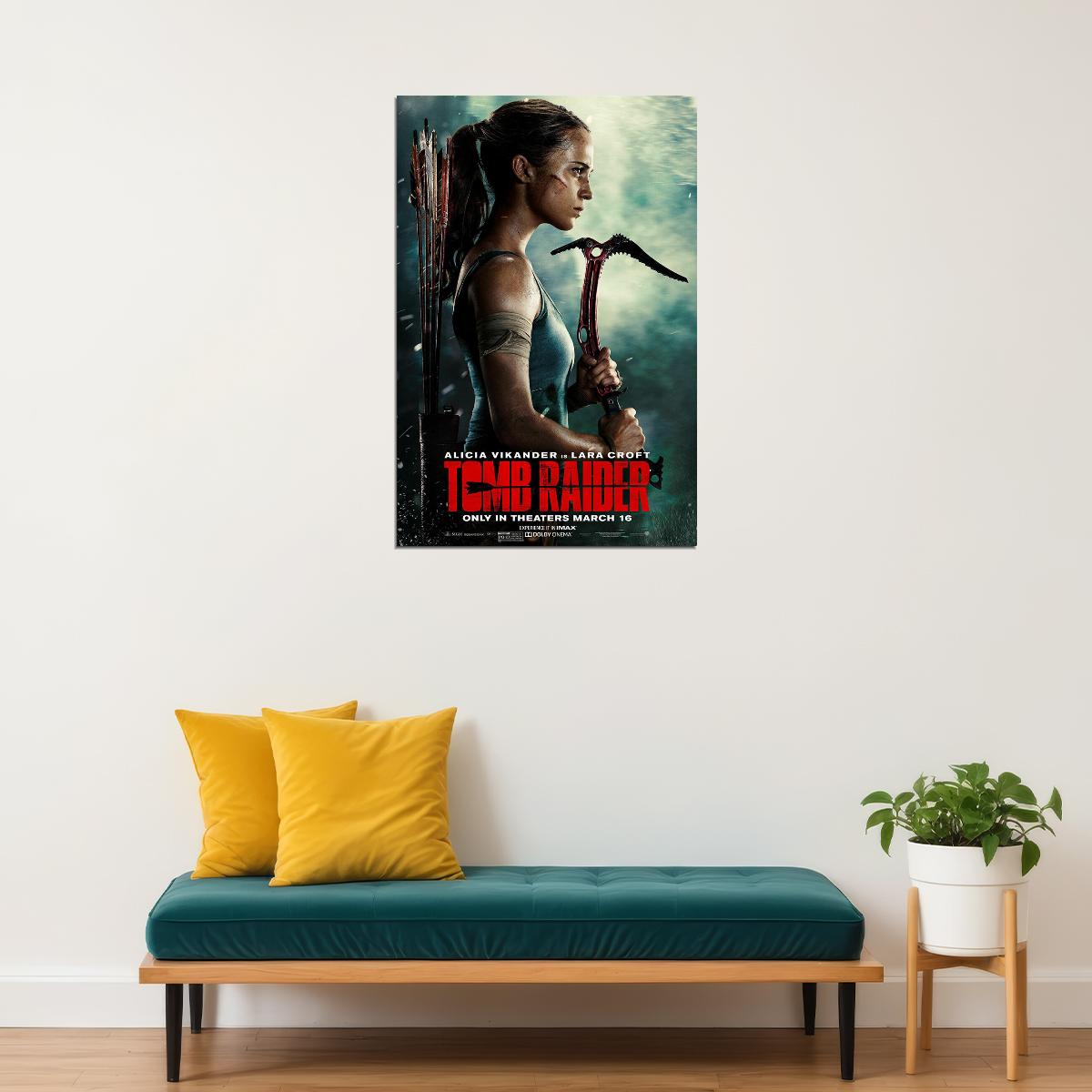 Tomb Raider Action Adventure Movie 2018 Cinema Film Poster Wall Art Print Home Wall Decor - xonomax