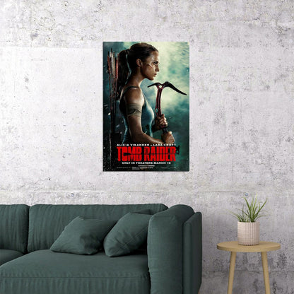 Tomb Raider Action Adventure Movie 2018 Cinema Film Poster Wall Art Print Home Wall Decor - xonomax
