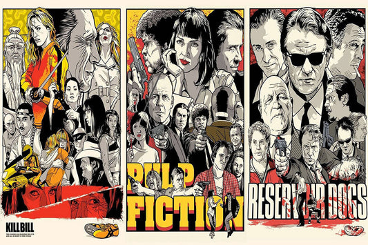 Pulp Fiction Drama Crime Classic Movie Cinema Film Poster Wall Art Print Home Wall Decor - xonomax