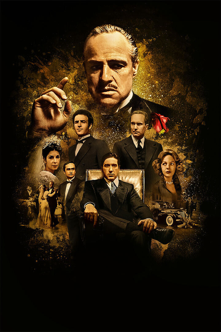 The Godfather Crime Drama Classic Movie Poster Wall Art Print Home Wall Decor - xonomax