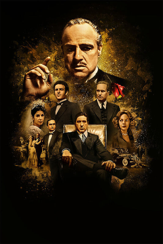 The Godfather Crime Drama Classic Movie Poster Wall Art Print Home Wall Decor - xonomax