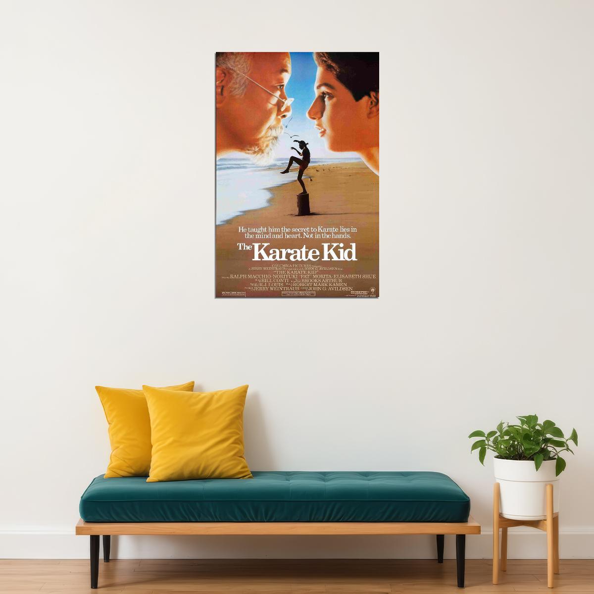 The Karate Kid 1984 Action Drama Classic Movie Poster Wall Art Print Home Wall Decor - xonomax
