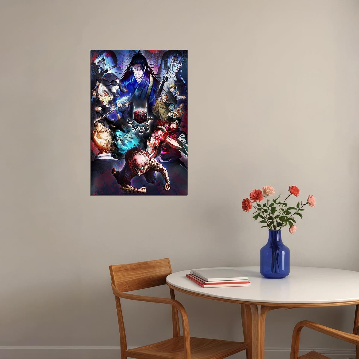 Jujutsu Kaisen Anime Action Fantasy Movie Cinema Poster Wall Art Print Home Wall Decor - xonomax