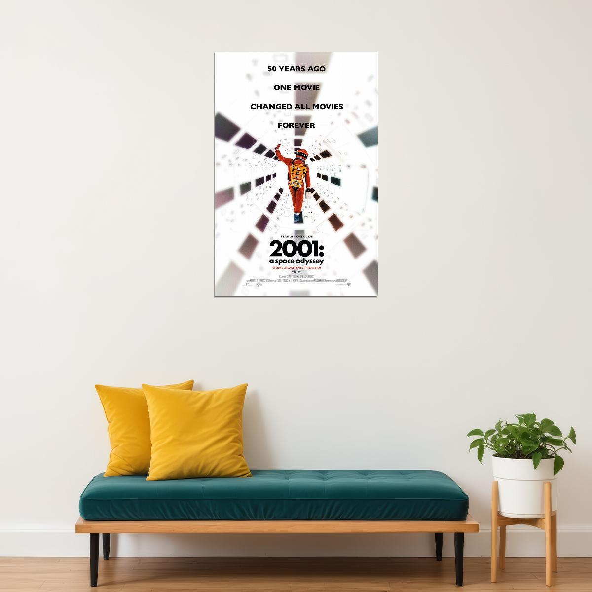 2001 A Space Odyssey Science Fiction Adventure Movie Poster Wall Art Print Home Wall Decor - xonomax