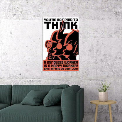 Futurama Cartoon Anime Tv Series Movie Gift Poster Wall Art Print Home Wall Decor - xonomax