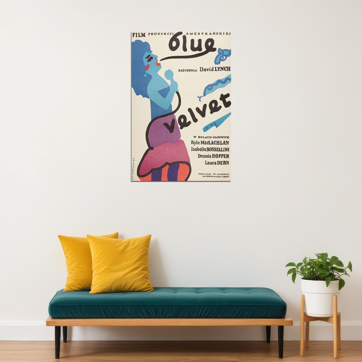 Blue Velvet Crime Mystery Classic Movie Gift Poster Wall Art Print Home Wall Decor - xonomax