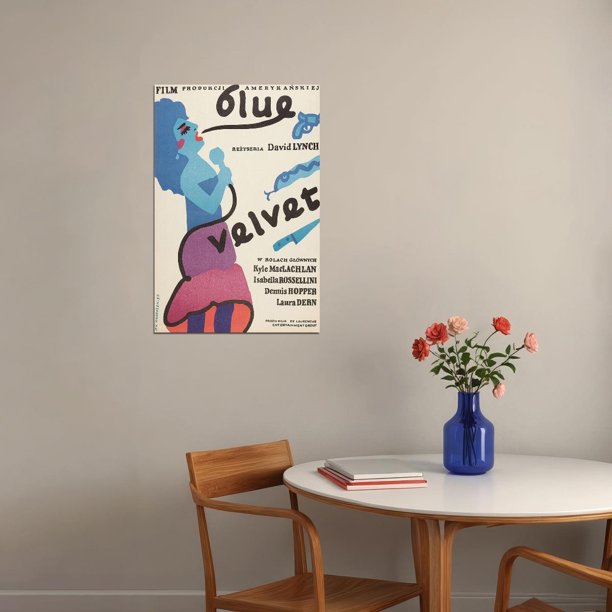 Blue Velvet Crime Mystery Classic Movie Gift Poster Wall Art Print Home Wall Decor - xonomax