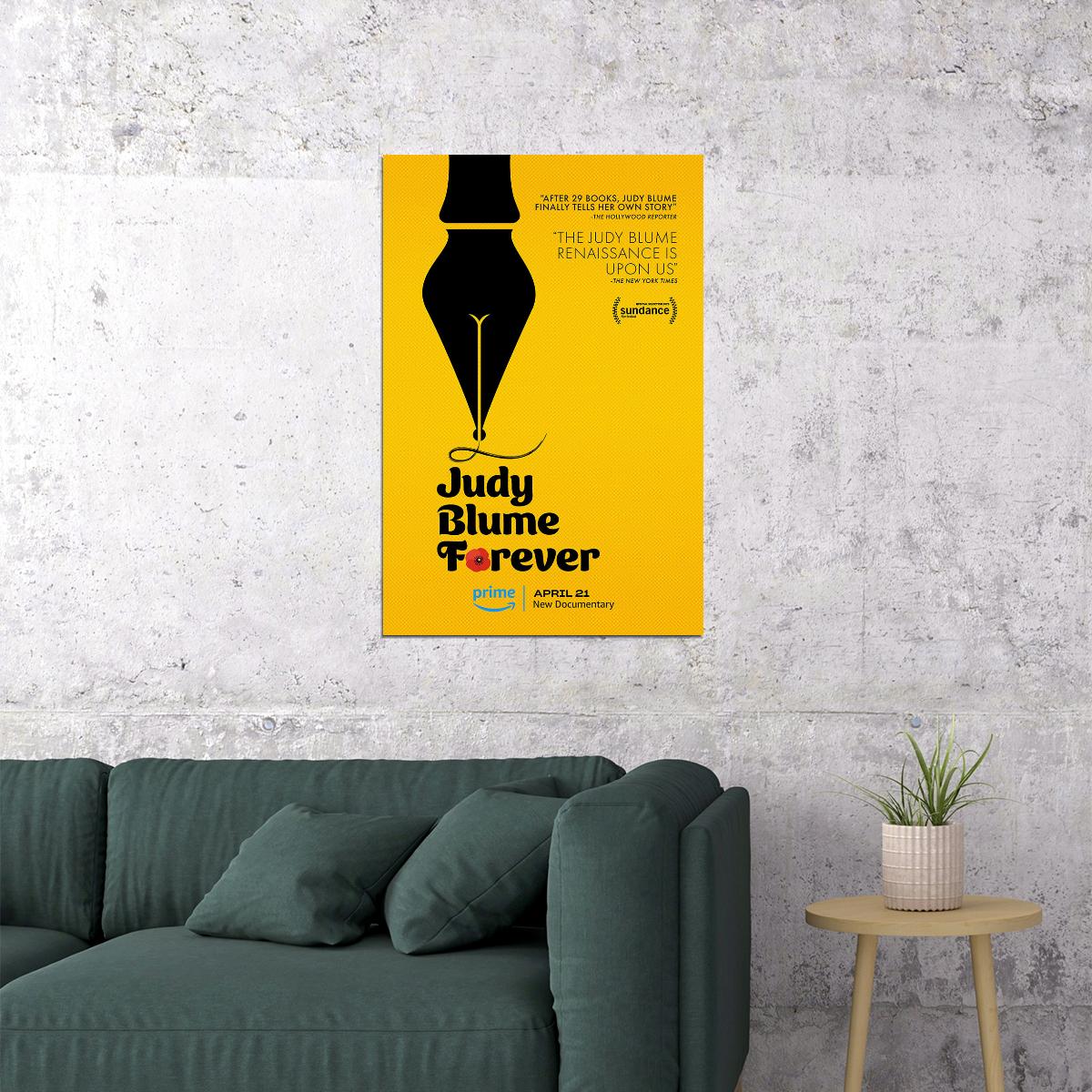 Judy Blume Forever Documentary Biography Cinema Film Poster Wall Art Print Home Wall Decor - xonomax