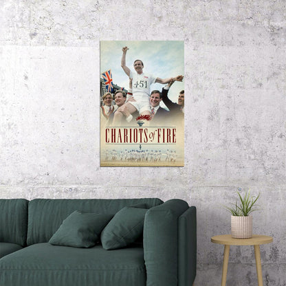 Chariots Of Fire Biography Drama Sports Cinema Film Poster Wall Art Print Home Wall Decor - xonomax