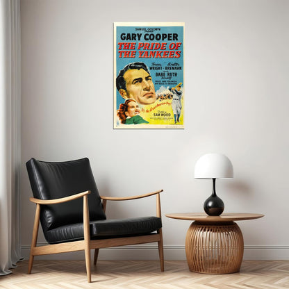 The Pride Of The Yankees Biography Sports Film Movie Poster Wall Art Print Home Wall Decor - xonomax