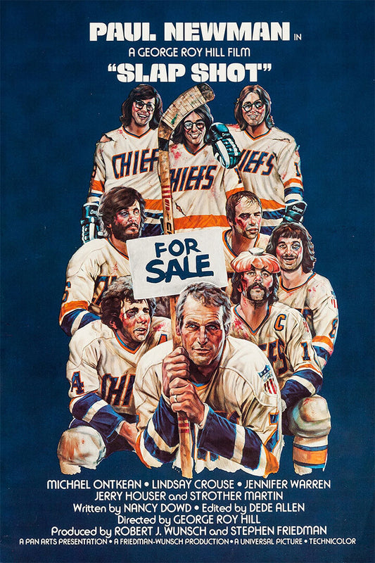 Slap Shot 1977 Drama Comedy Sports Cinema Film Movie Poster Wall Art Print Home Wall Decor - xonomax