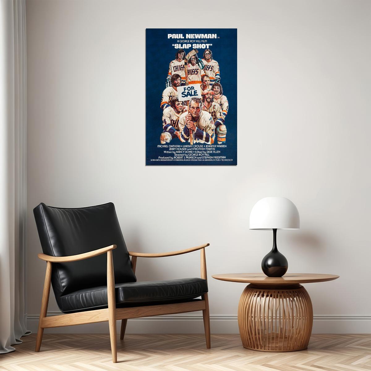 Slap Shot 1977 Drama Comedy Sports Cinema Film Movie Poster Wall Art Print Home Wall Decor - xonomax