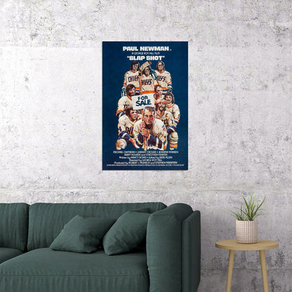 Slap Shot 1977 Drama Comedy Sports Cinema Film Movie Poster Wall Art Print Home Wall Decor - xonomax