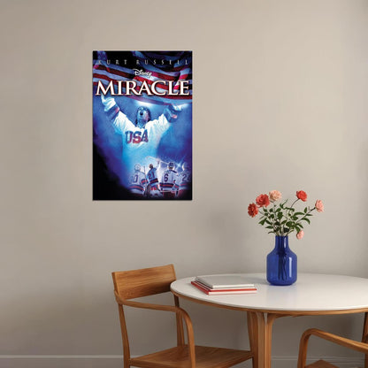 Miracle 2004 Biography Sports History Cinema Film Movie Poster Wall Art Print Home Wall Decor - xonomax