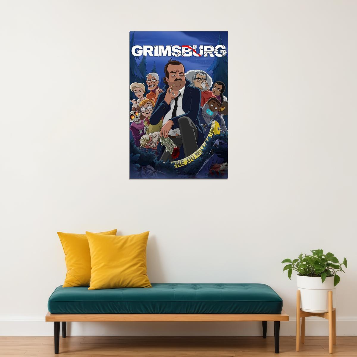Grimsburg Comedy Animation Tv Series Movie Poster Wall Art Print Home Wall Decor - xonomax