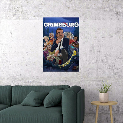Grimsburg Comedy Animation Tv Series Movie Poster Wall Art Print Home Wall Decor - xonomax