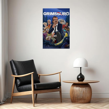 Grimsburg Comedy Animation Tv Series Movie Poster Wall Art Print Home Wall Decor - xonomax
