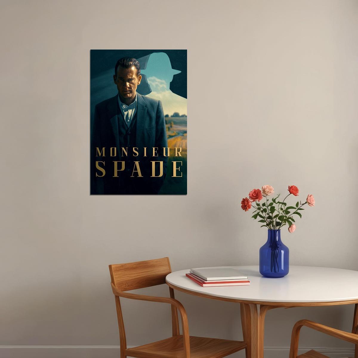 Monsieur Spade Crime Thriller Tv Series Poster Wall Art Print Home Wall Decor - xonomax
