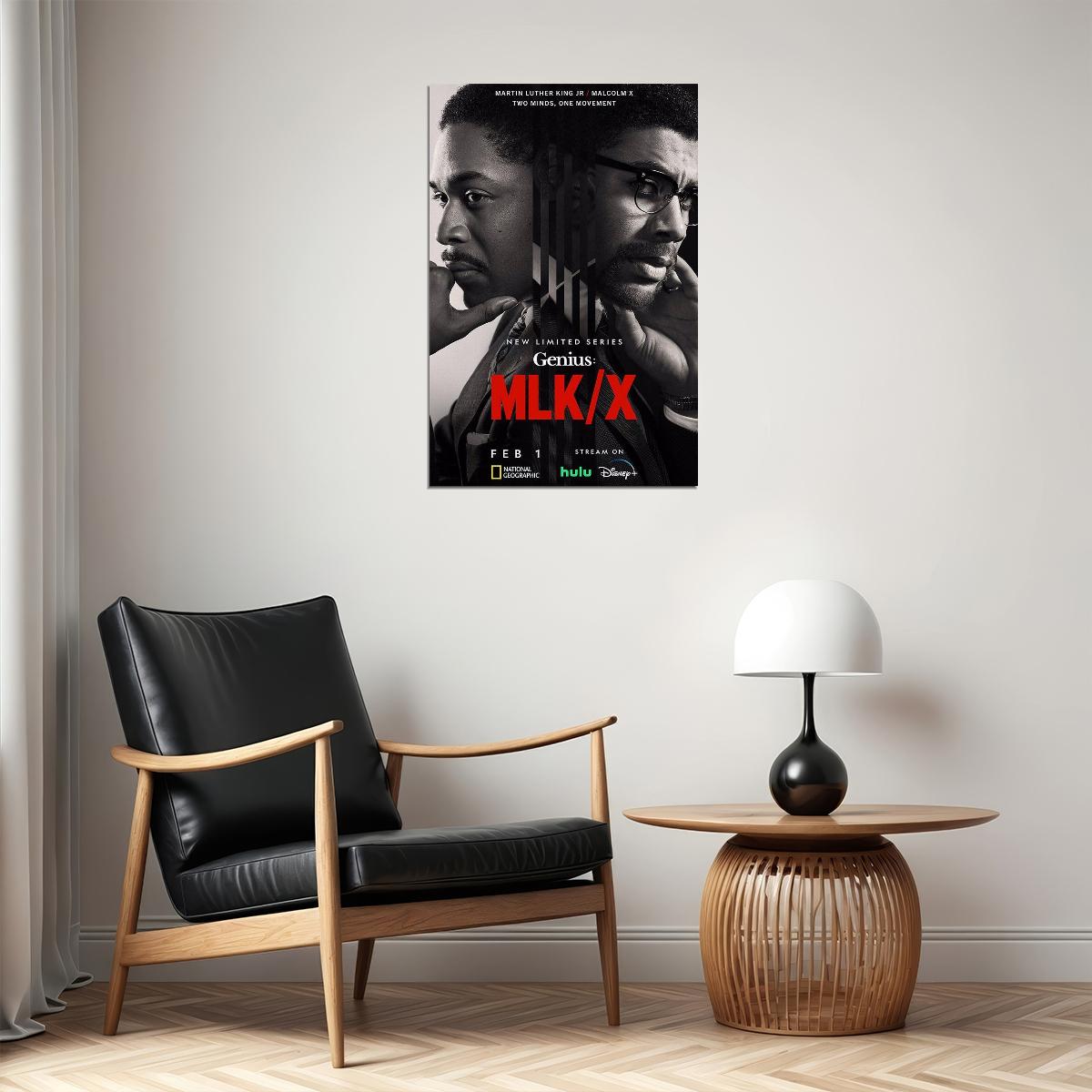 Genius Mlk X Biography History Tv Series Movie Poster Wall Art Print Home Wall Decor - xonomax