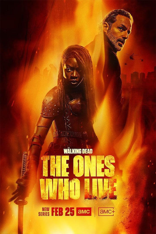 The Walking Dead: The Ones Who Live Thriller Tv Series Poster Wall Art Print Home Wall Decor - xonomax