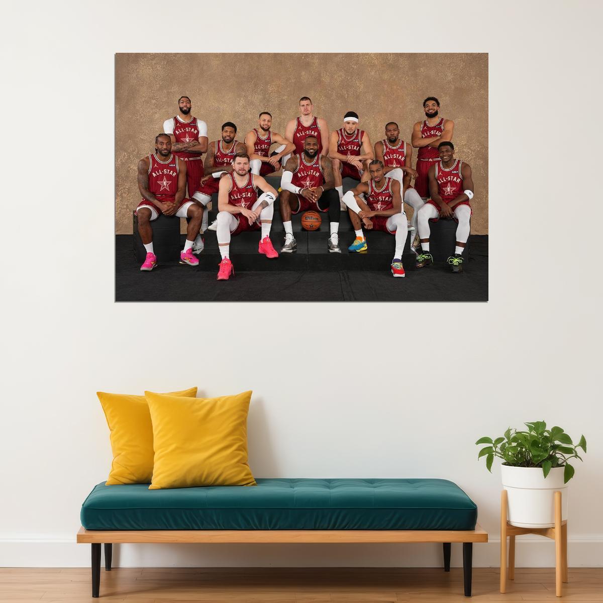 American Basketball Best Players Stars Match Poster Wall Art Print Home Wall Decor - xonomax