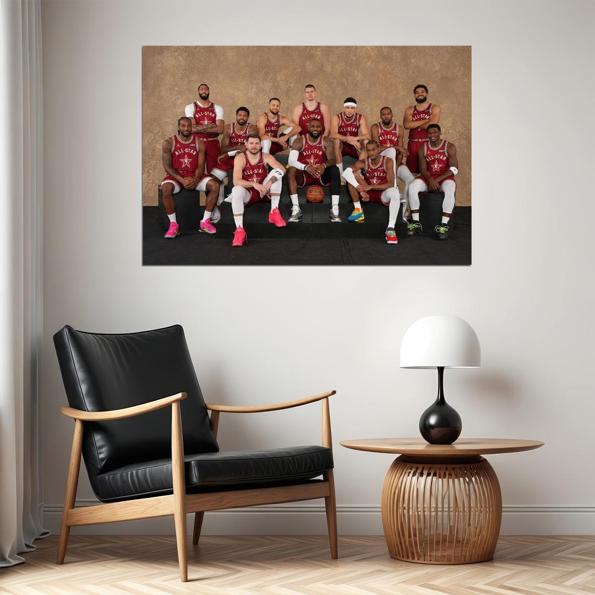 American Basketball Best Players Stars Match Poster Wall Art Print Home Wall Decor - xonomax