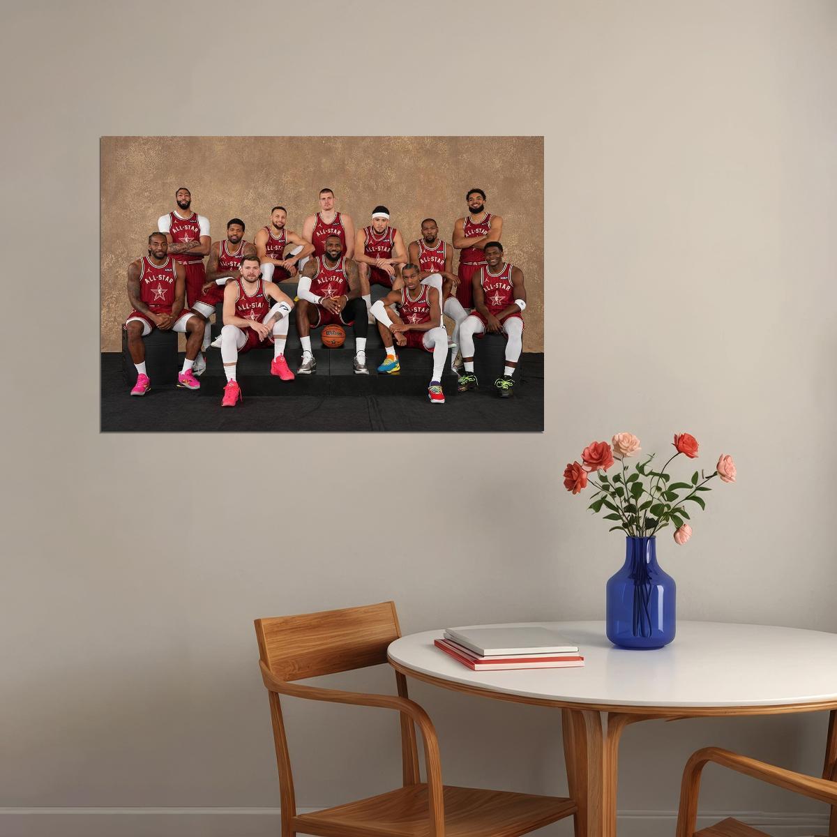 American Basketball Best Players Stars Match Poster Wall Art Print Home Wall Decor - xonomax