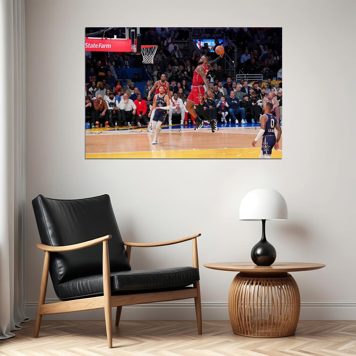 Lebron James American Basketball Player Stars Match Poster Wall Art Print Home Wall Decor - xonomax