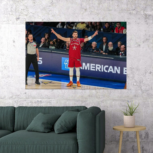 Luka Doncic Slovenian Basketball Player Stars Match Poster Wall Art Print Home Wall Decor - xonomax