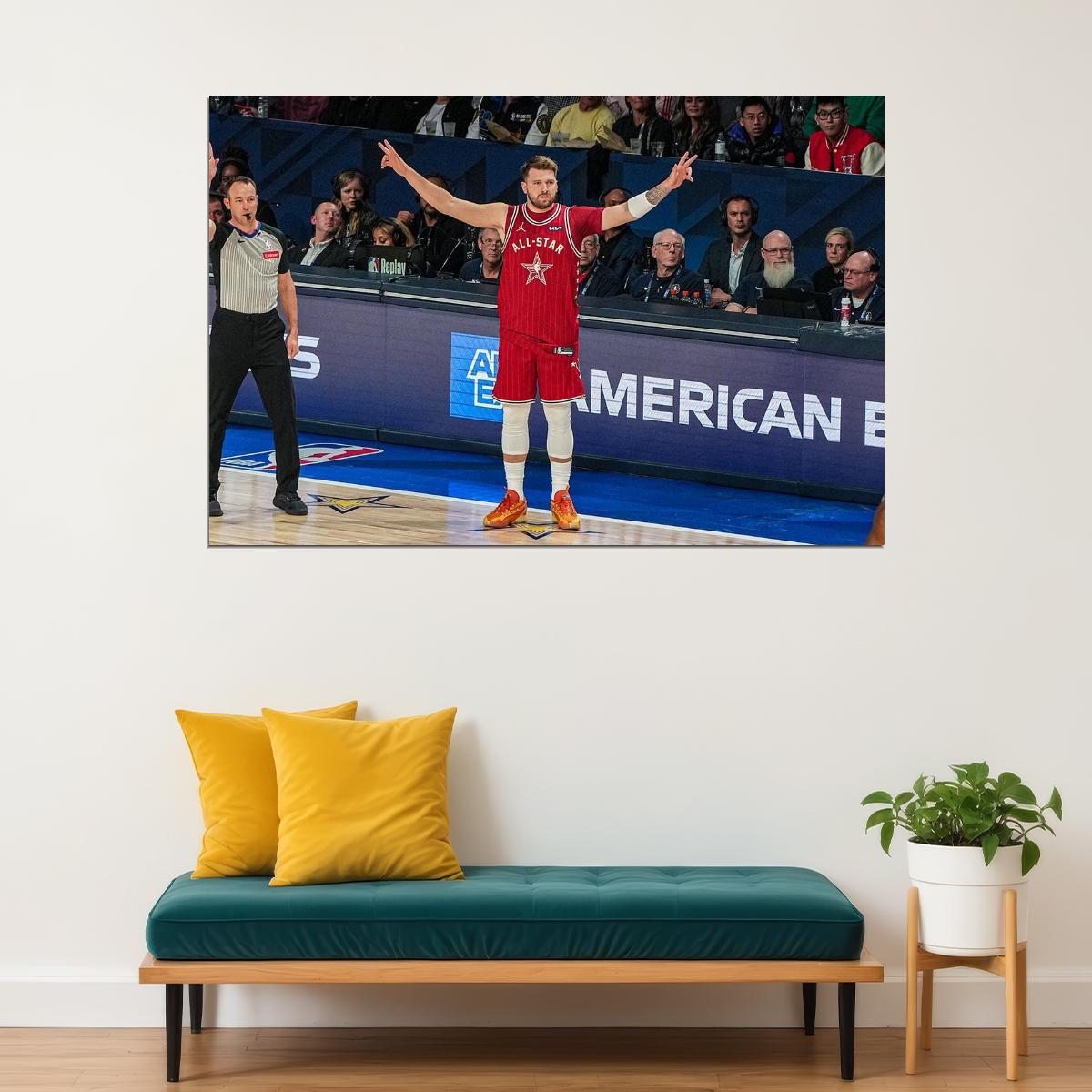 Luka Doncic Slovenian Basketball Player Stars Match Poster Wall Art Print Home Wall Decor - xonomax