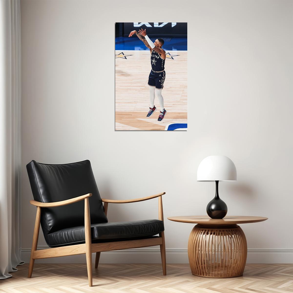 Damian Lillard American Basketball Player Stars Poster Wall Art Print Home Wall Decor - xonomax