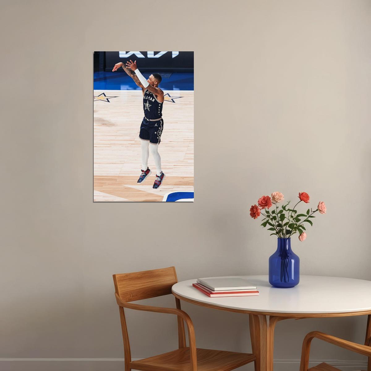 Damian Lillard American Basketball Player Stars Poster Wall Art Print Home Wall Decor - xonomax