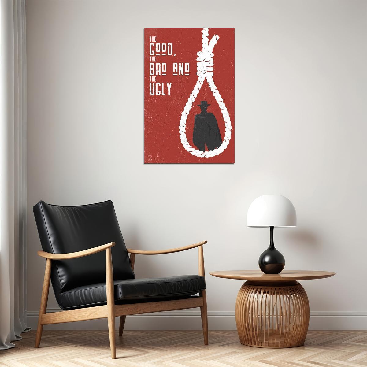 The Good The Bad And The Ugly Classic Rope Movie Poster Wall Art Print Home Wall Decor - xonomax