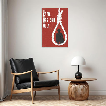 The Good The Bad And The Ugly Classic Rope Movie Poster Wall Art Print Home Wall Decor - xonomax