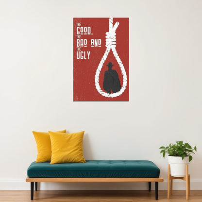The Good The Bad And The Ugly Classic Rope Movie Poster Wall Art Print Home Wall Decor - xonomax