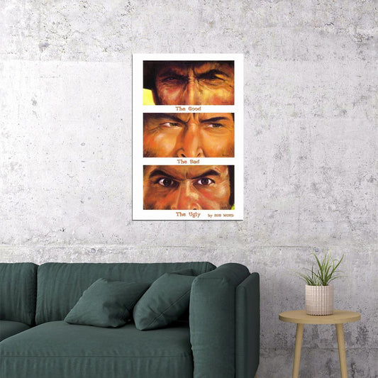 The Good The Bad And The Ugly Classic Western Movie Poster Wall Art Print Home Wall Decor - xonomax