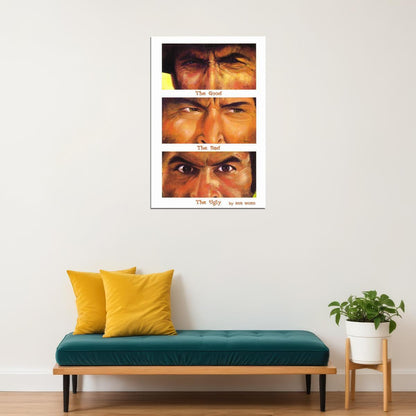 The Good The Bad And The Ugly Classic Western Movie Poster Wall Art Print Home Wall Decor - xonomax