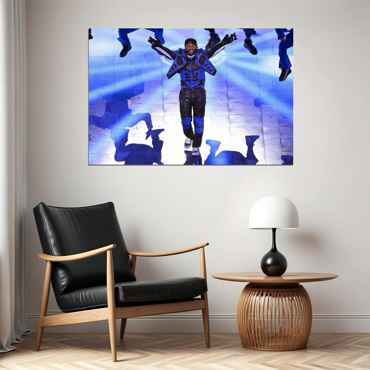 Usher Music Show Kansas City Chiefs Champions Celebration Poster Wall Art Print Home Wall Decor - xonomax