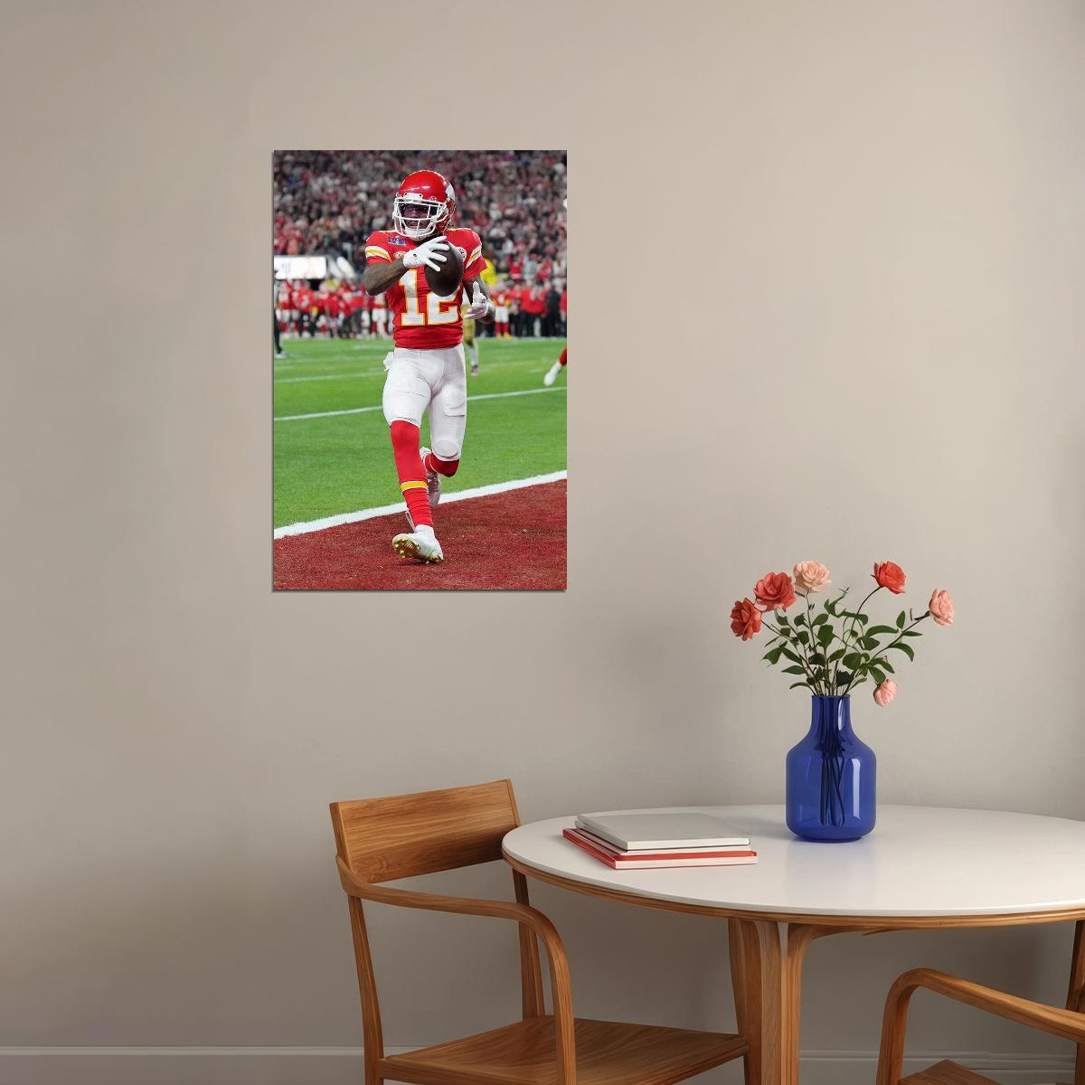 Kansas City Chiefs Champions Mecole Hardman Jr. Football Poster Wall Art Print Home Wall Decor - xonomax