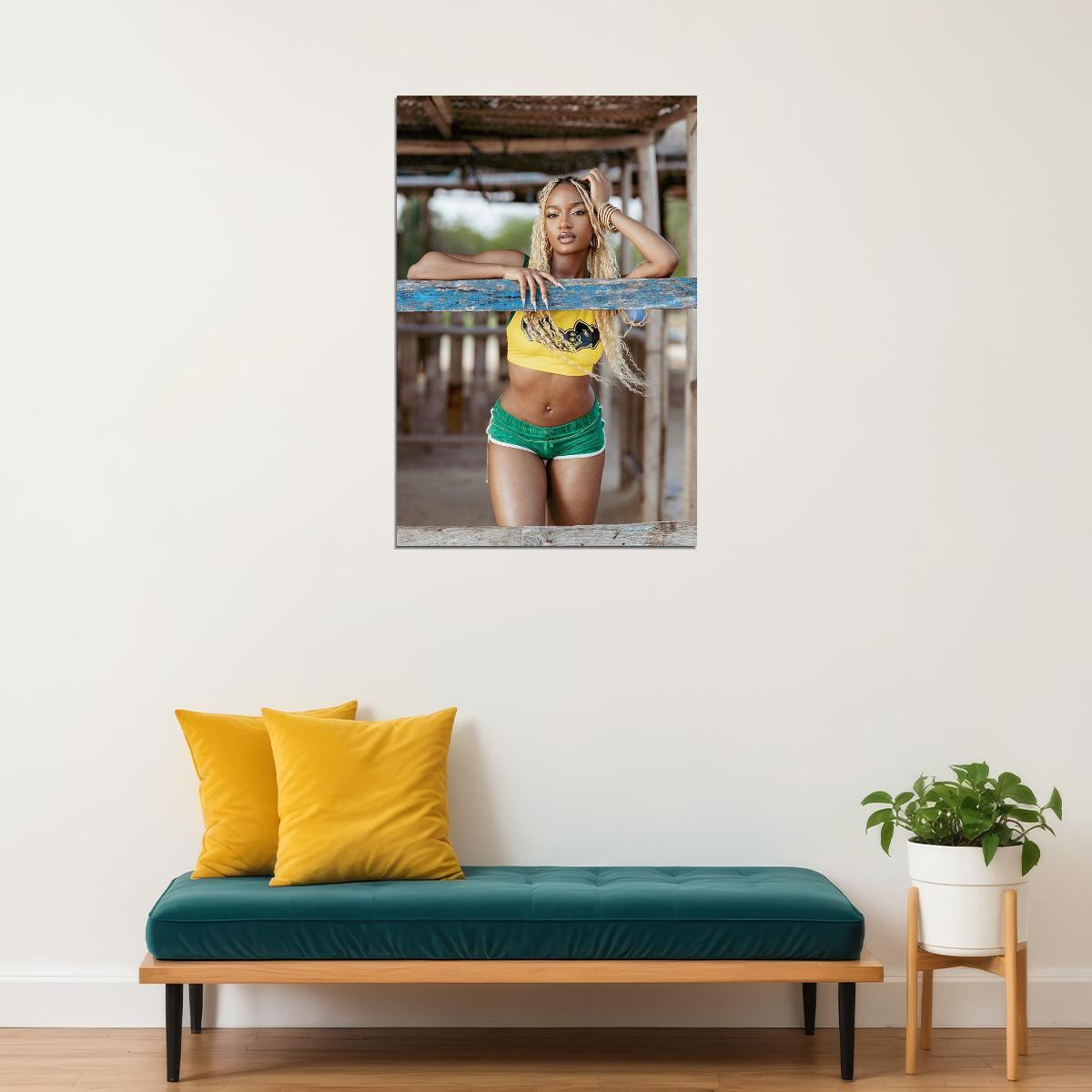Ayra Starr Celebrity Nigerian Singer Musician Poster Wall Art Print Home Wall Decor - xonomax