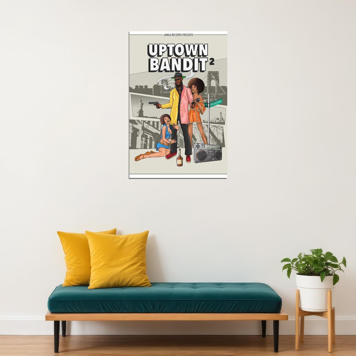 The Musalini Uptown Bandits 2 Celebrity American Singer Poster Wall Art Print Home Wall Decor - xonomax