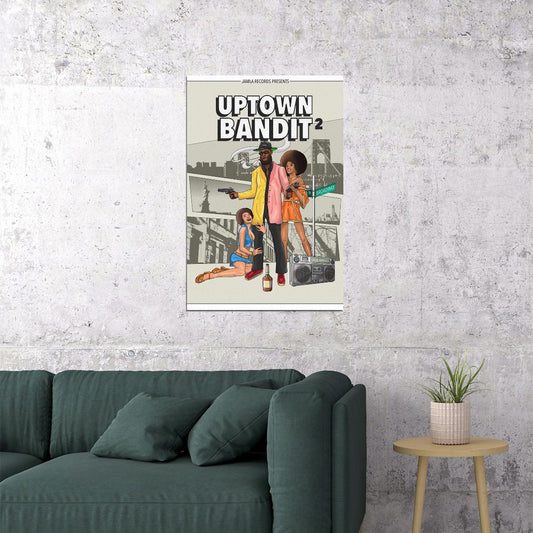 The Musalini Uptown Bandits 2 Celebrity American Singer Poster Wall Art Print Home Wall Decor - xonomax