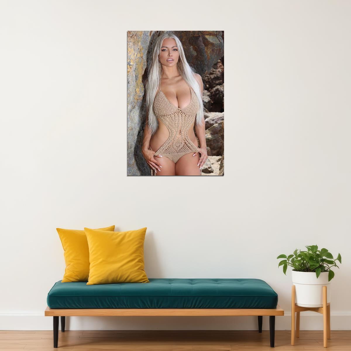 Lindsey Pelas Celebrity American Actor Woman Model Poster Wall Art Print Home Wall Decor - xonomax