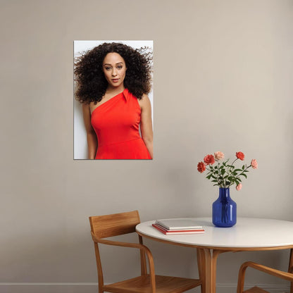 Tia Mowry Celebrity American Cinema Actress Artist Poster Wall Art Print Home Wall Decor - xonomax