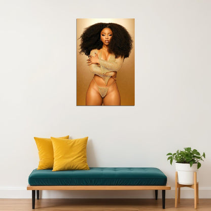 Chloe Bailey Celebrity American Singer Songwriter Poster Wall Art Print Home Wall Decor - xonomax