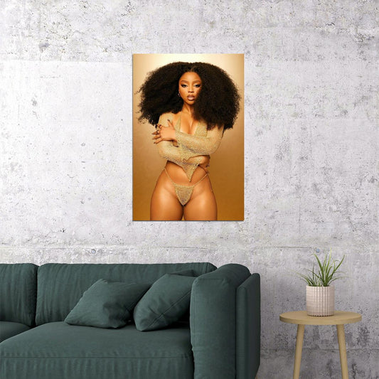 Chloe Bailey Celebrity American Singer Songwriter Poster Wall Art Print Home Wall Decor - xonomax