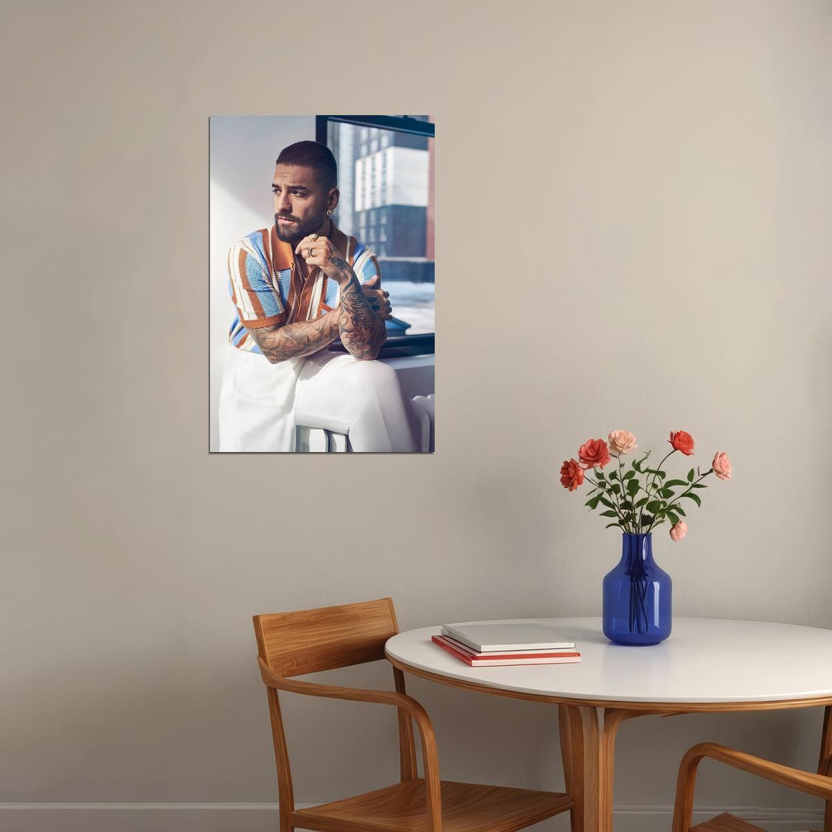 Maluma Celebrity Colombian Singer Musician Artist Poster Wall Art Print Home Wall Decor - xonomax