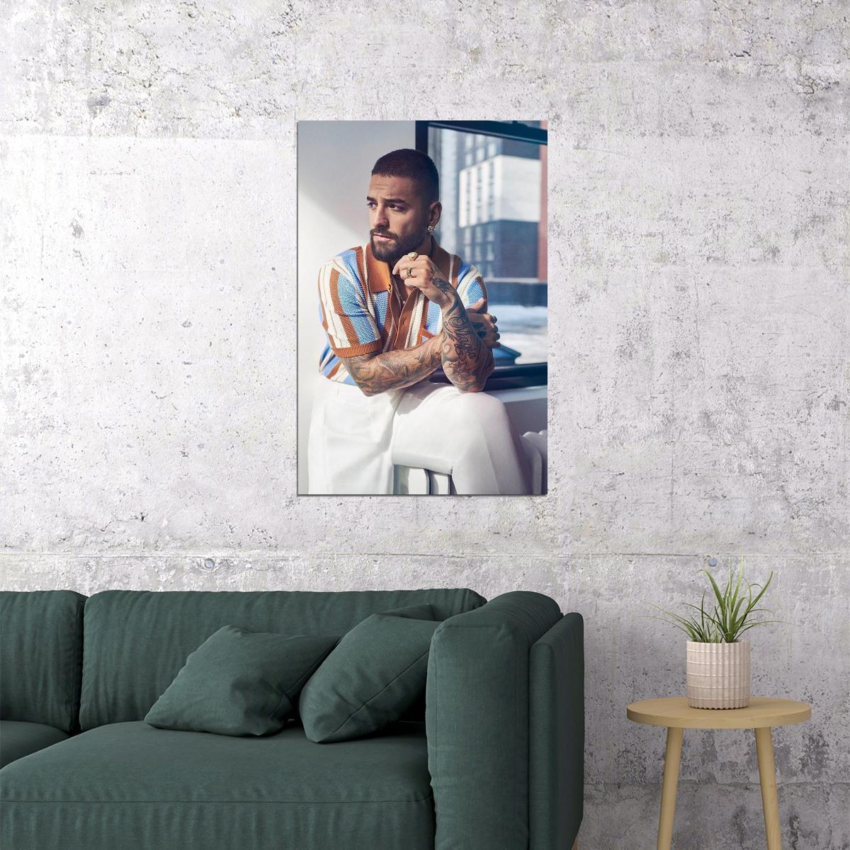 Maluma Celebrity Colombian Singer Musician Artist Poster Wall Art Print Home Wall Decor - xonomax