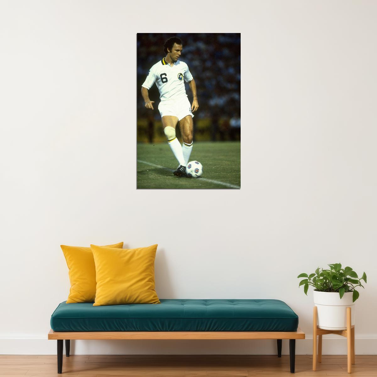 Franz Beckenbauer German Ny Cosmos Team Player Rip Sport Gift Poster Wall Art Print Home Wall Decor - xonomax